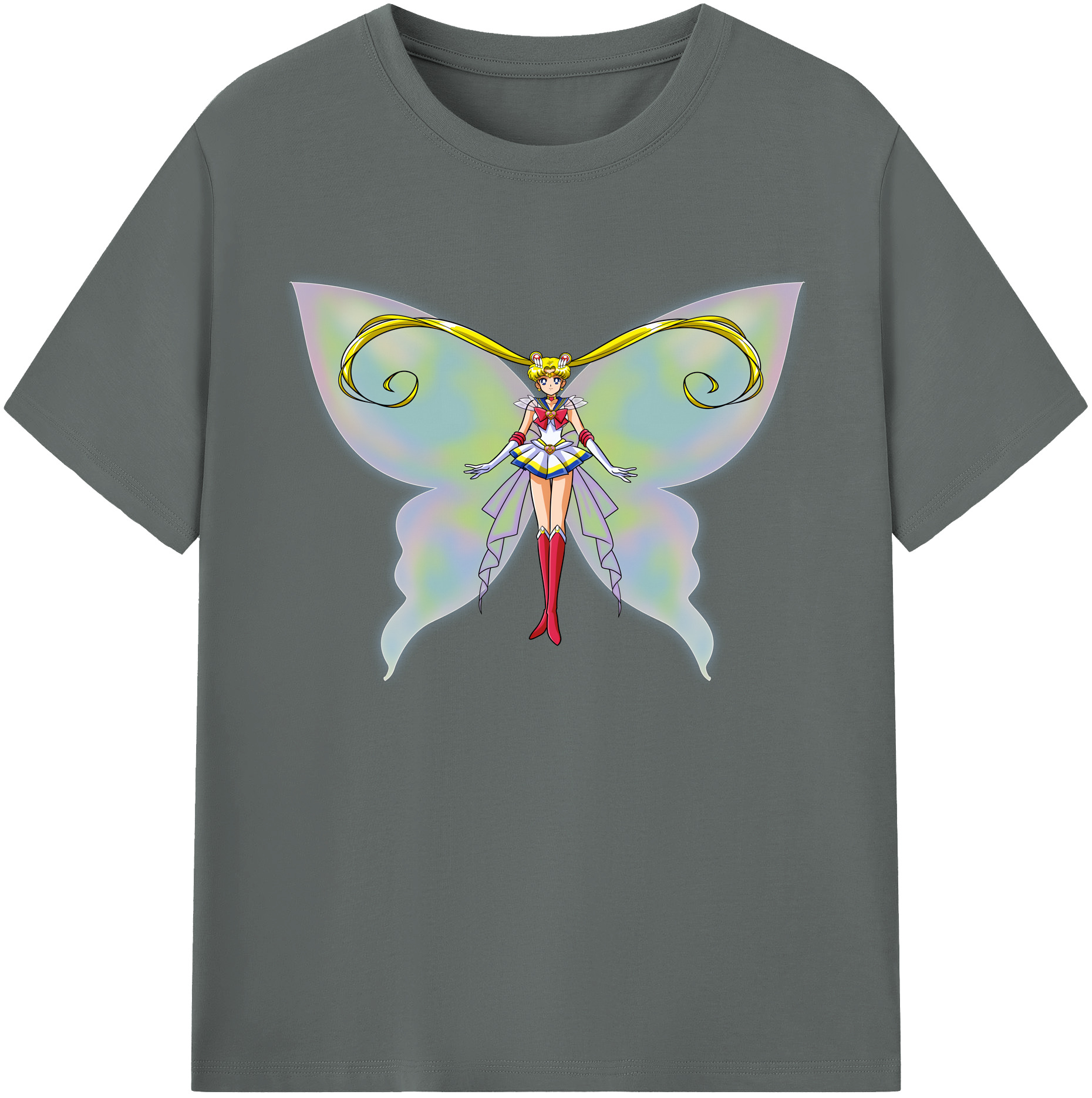 （画像用） 美少女戦士セーラームーン 月野 うさぎ つきの うさぎ Sailor Moon Tsukino Usagi 綿100％ メンズ半袖Tシャツ｜肌触りやわらか＆通気性